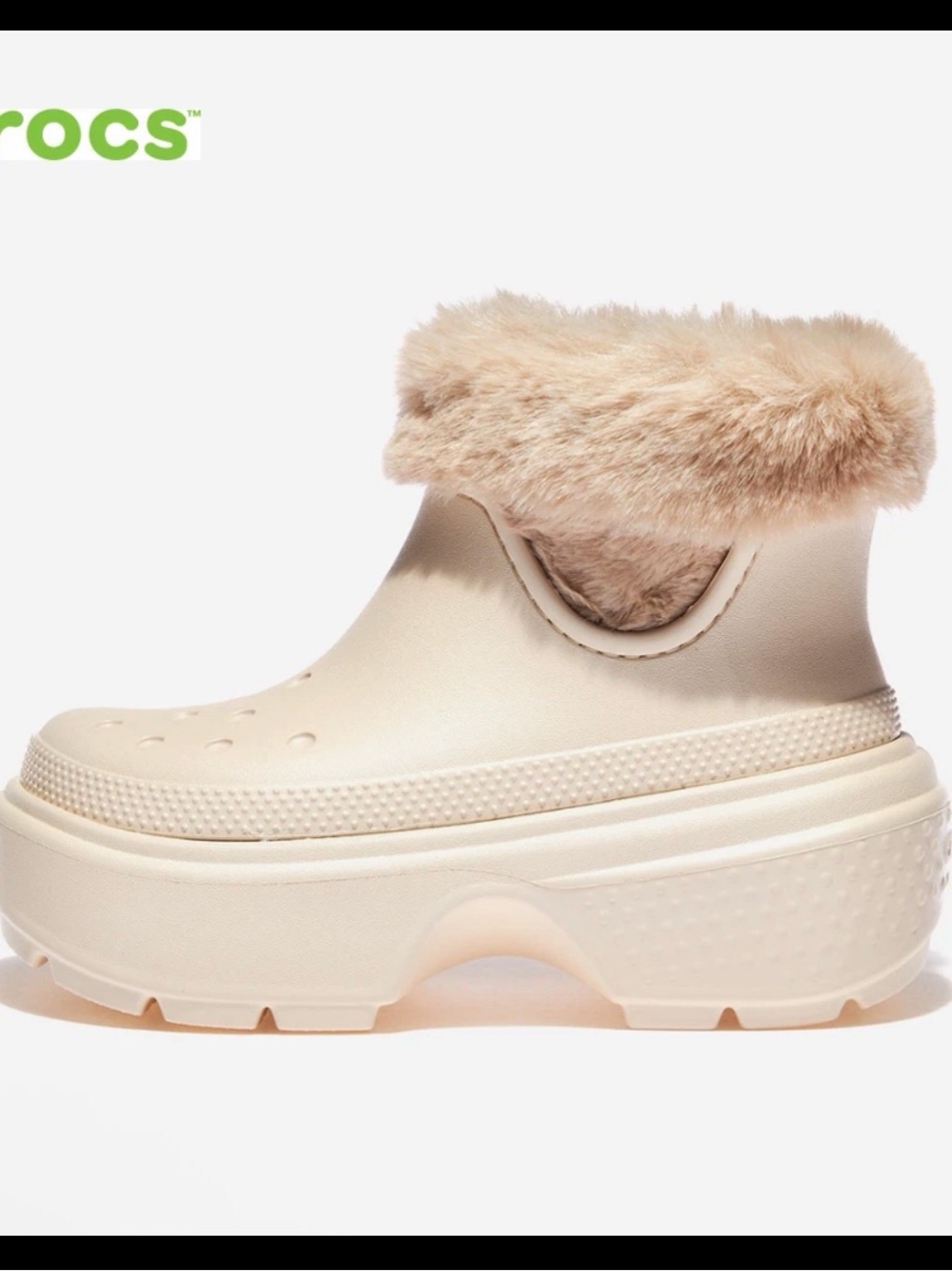 Crocs Stomp Boots Lined Stucco W10/ M8 brand new with tags